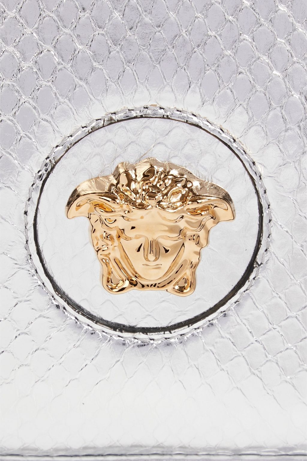 VERSACE La Medusa metallic ayers shoulder bag