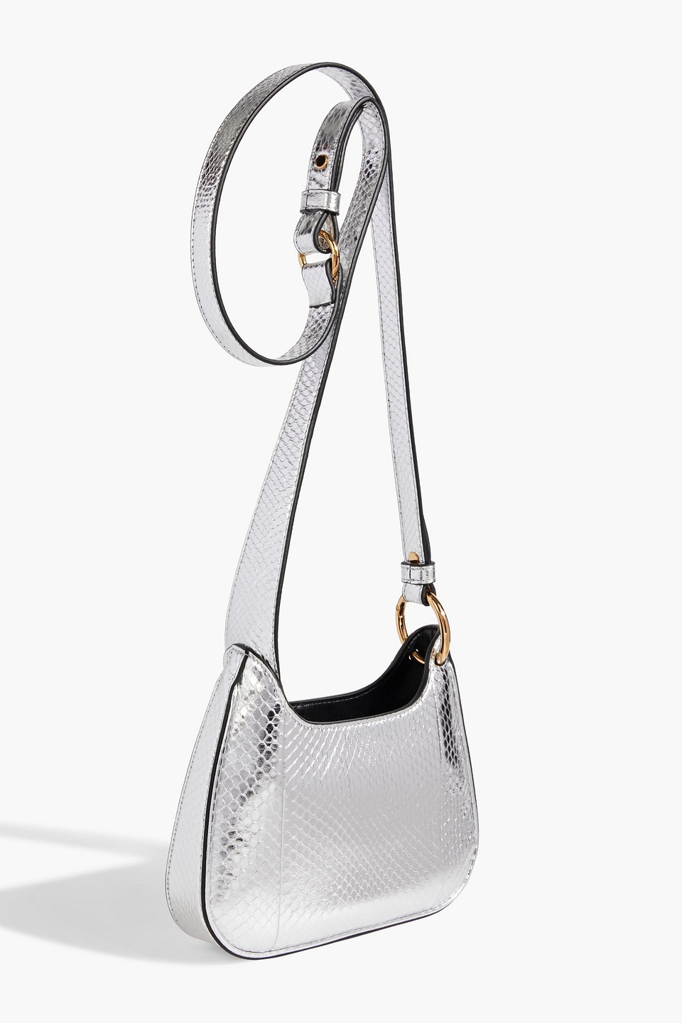 Versace La Medusa Hobo Bag In Silver