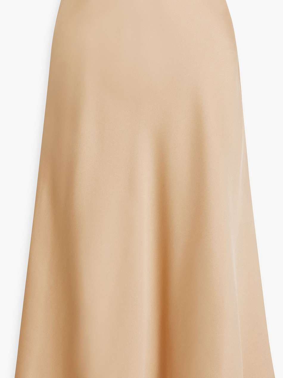 margot satin-crepe midi skirt