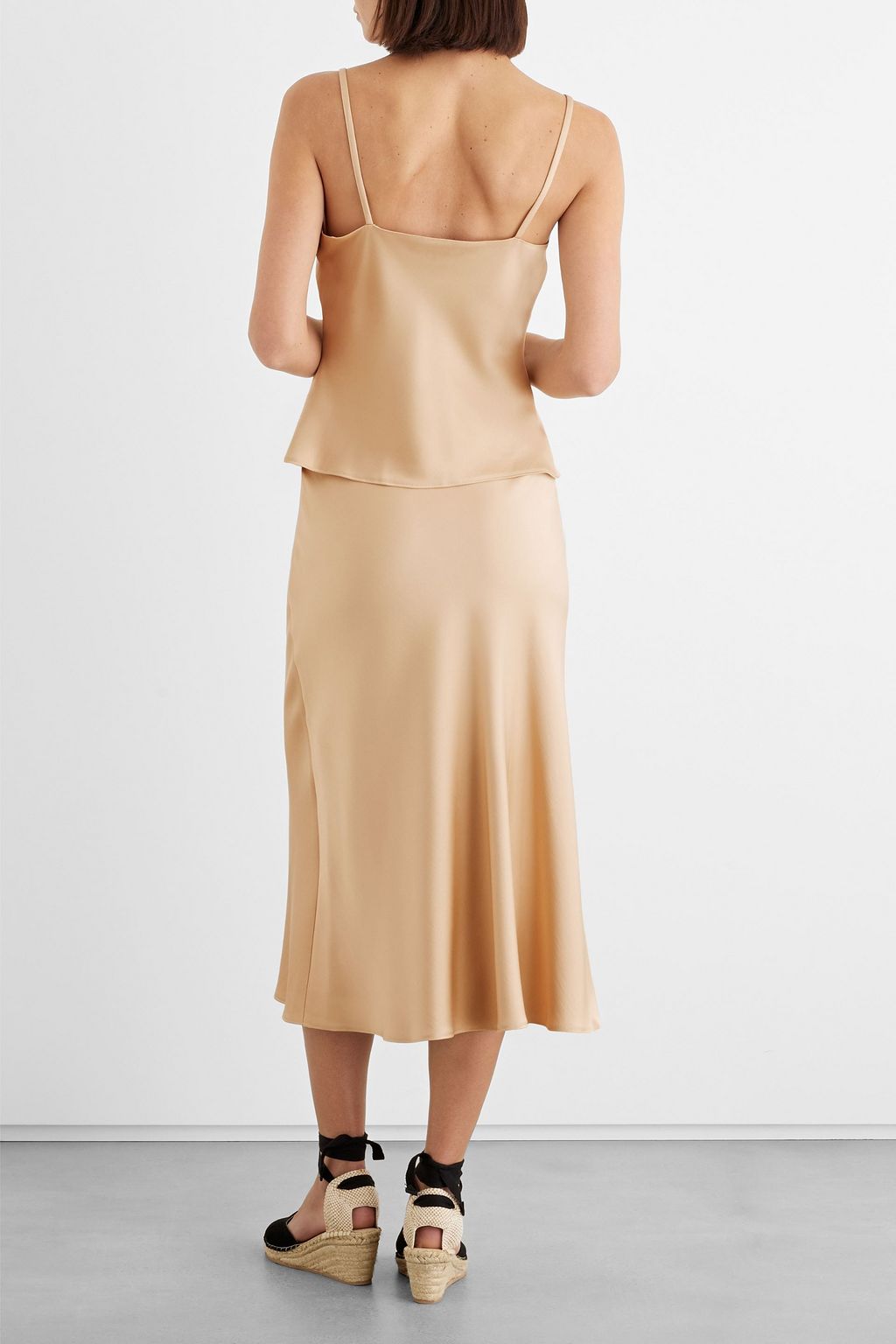 IRIS & INK Cecelia satin-crepe camisole