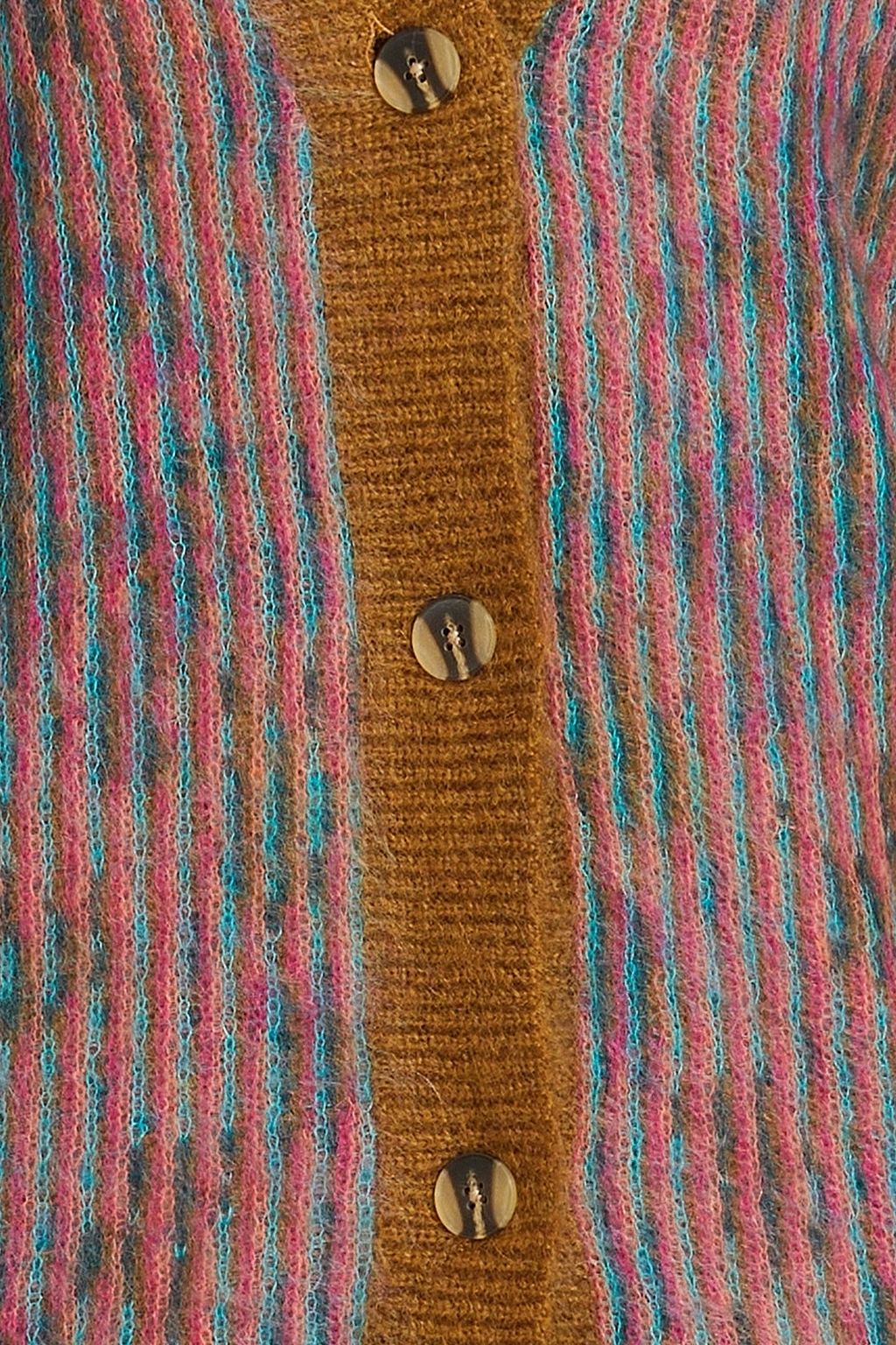 REMAIN BIRGER CHRISTENSEN Striped intarsia-knit cardigan