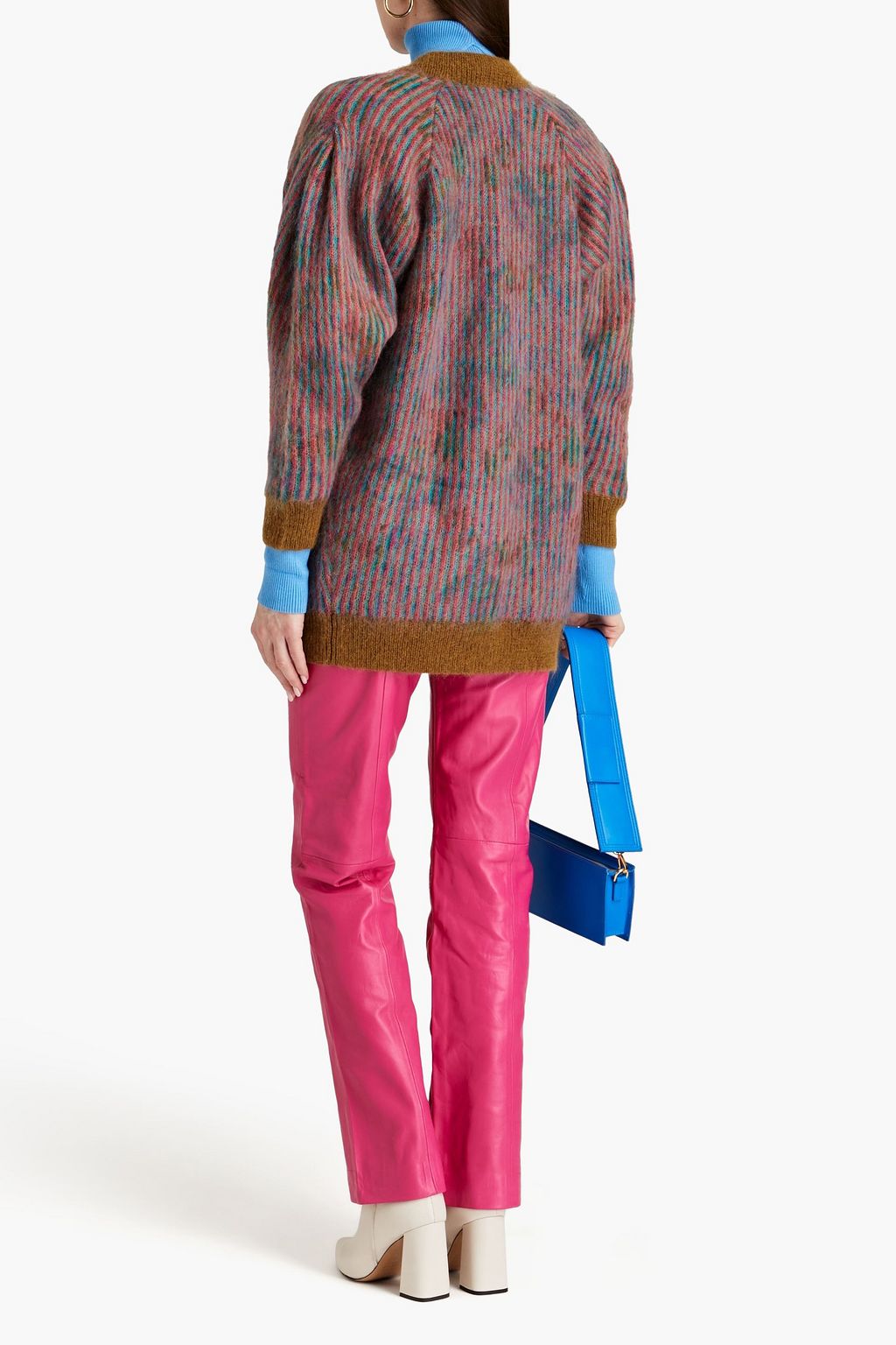 REMAIN BIRGER CHRISTENSEN Striped intarsia-knit cardigan