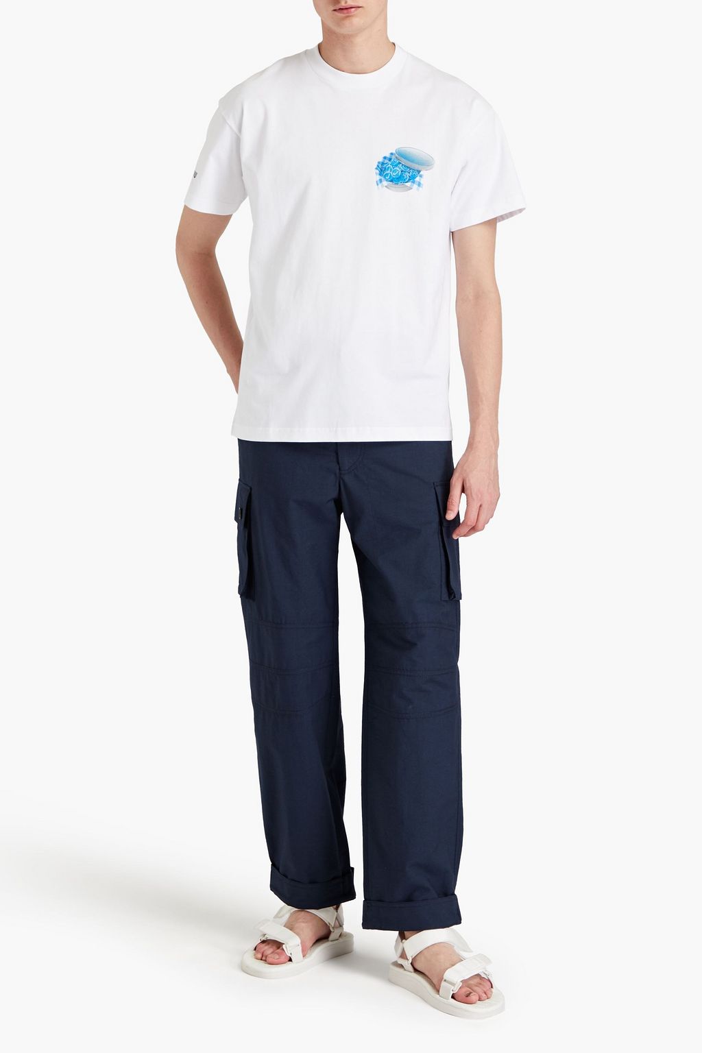 JACQUEMUS Printed cotton-jersey T-shirt