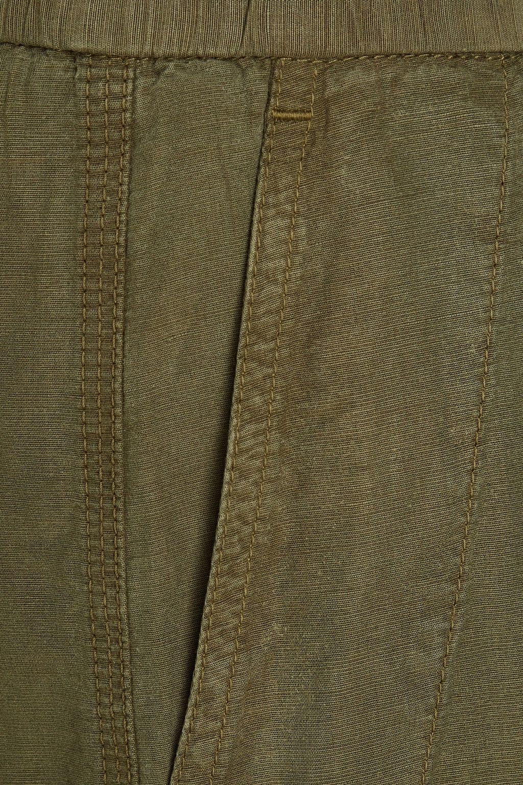 FRESCOBOL CARIOCA Gael Lyocell, linen and cotton-blend drawstring pants