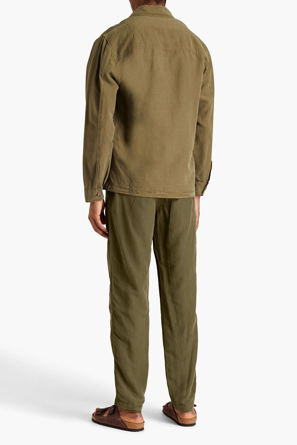 FRESCOBOL CARIOCA Gael Lyocell, linen and cotton-blend drawstring pants