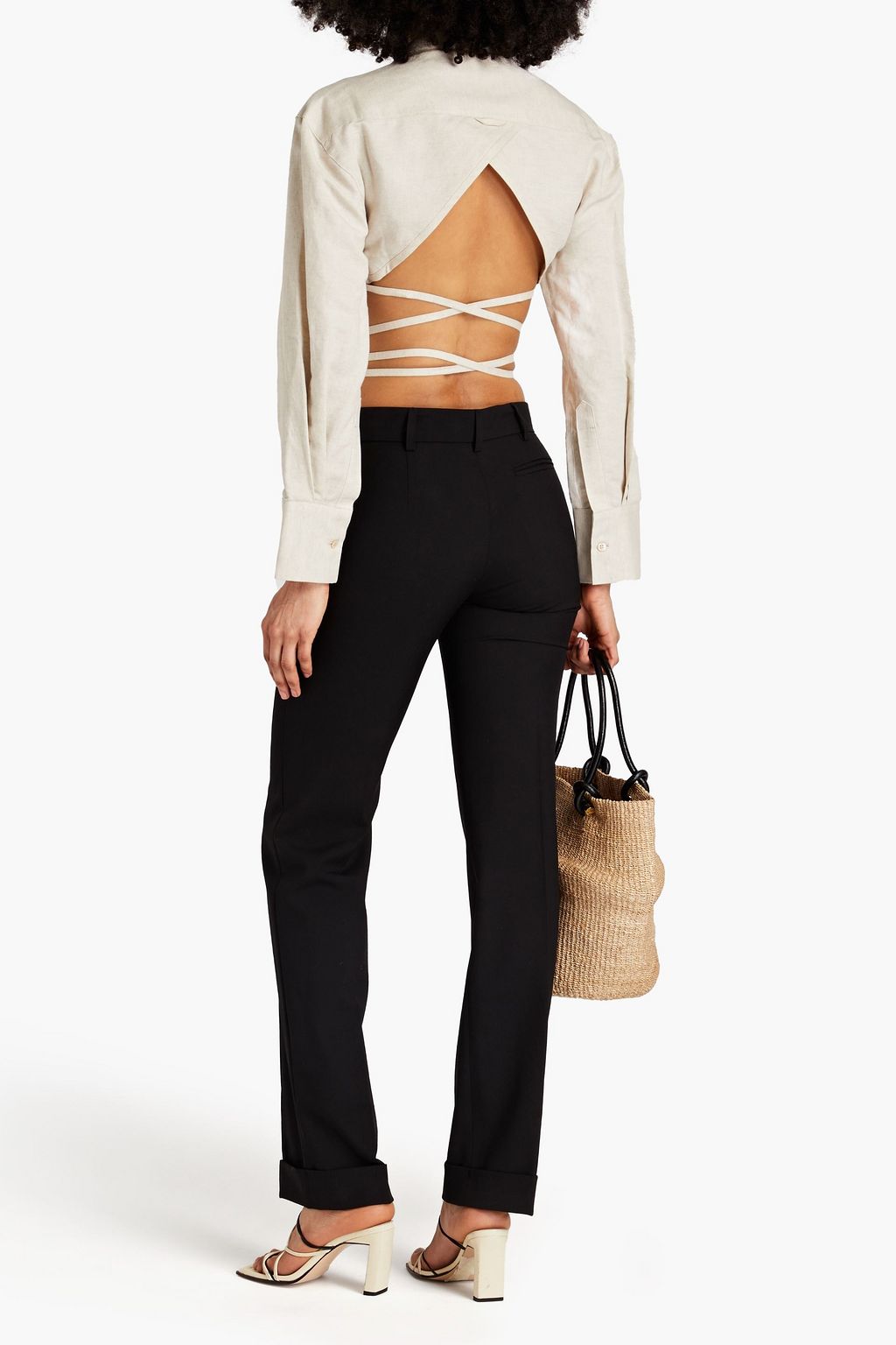 JACQUEMUS Fresa wool-crepe slim-leg pants