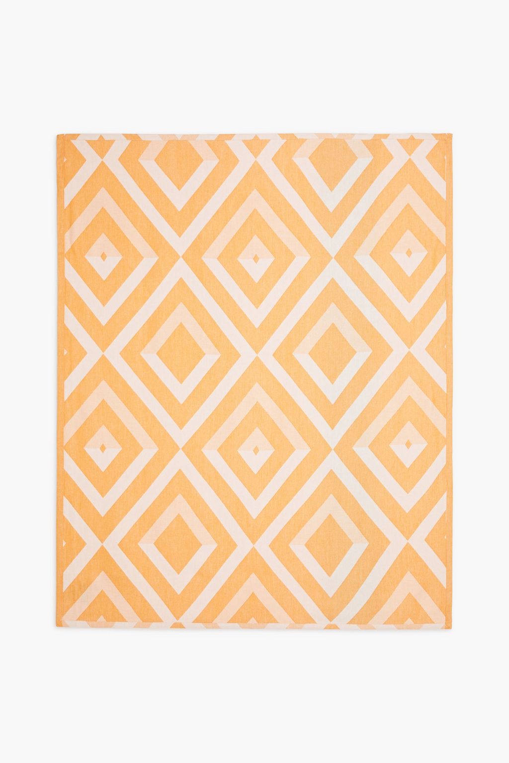 FRESCOBOL CARIOCA Printed cotton and linen-blend beach towel