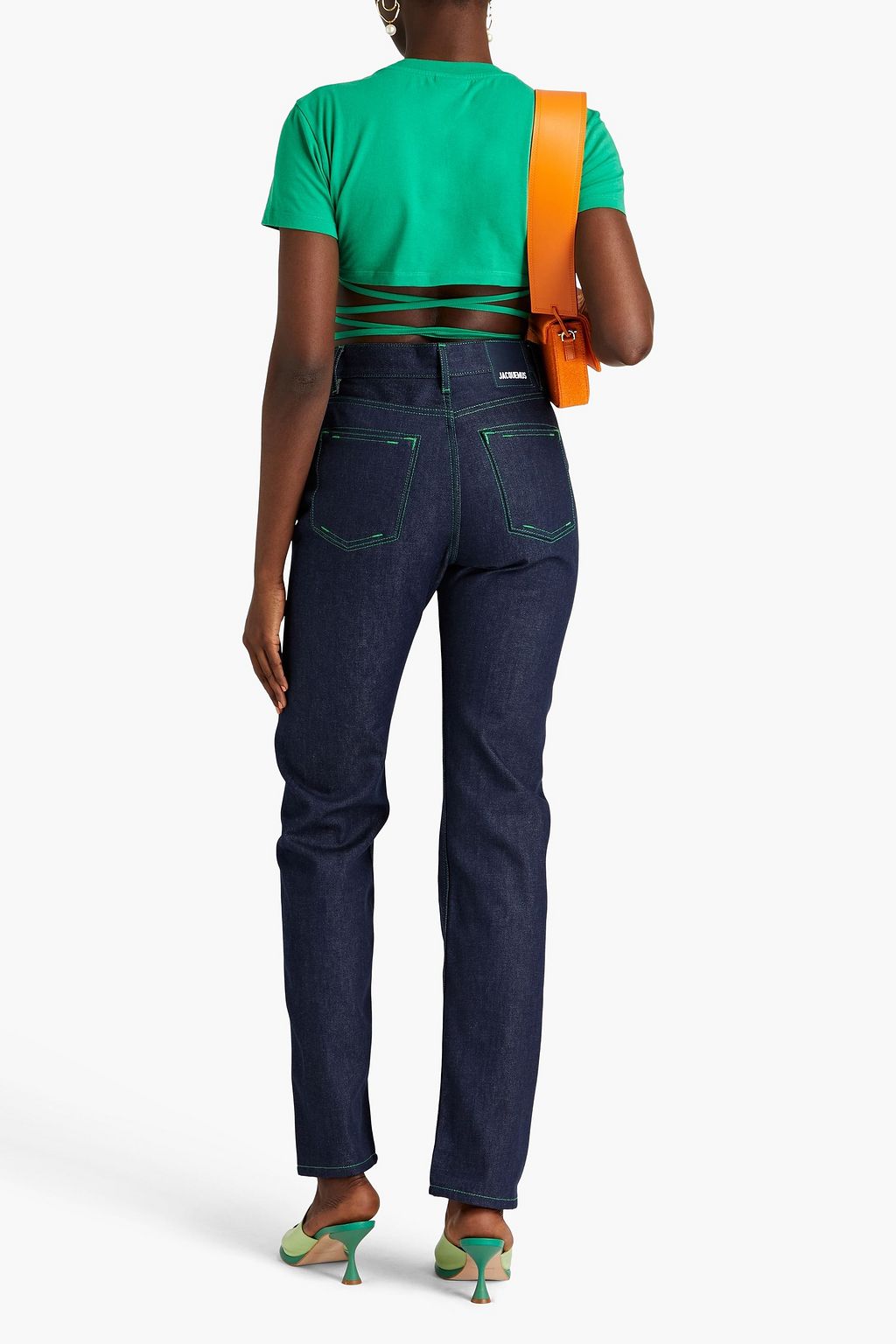 JACQUEMUS Le De Nimes high-rise straight-leg jeans