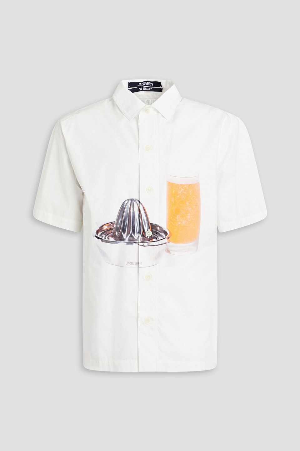 Jacquemus Moisson Printed Cotton-poplin Shirt In White