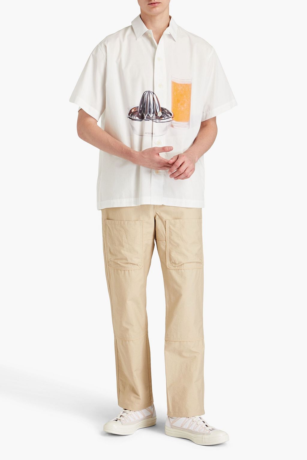 JACQUEMUS Moisson printed cotton-poplin shirt