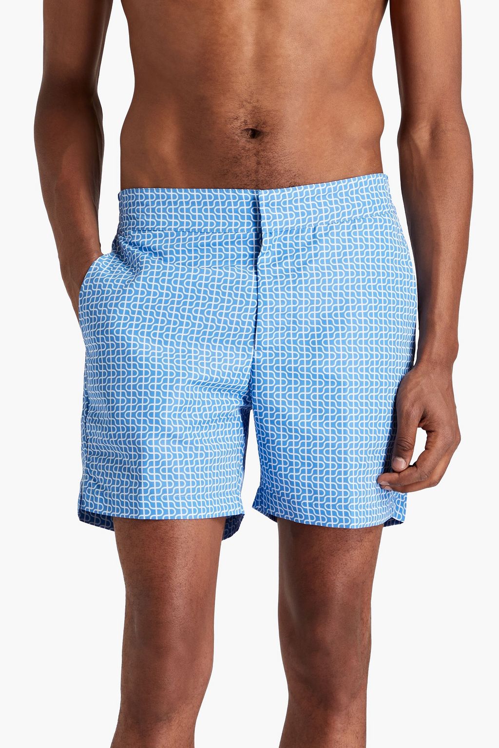 FRESCOBOL CARIOCA Short-length printed swim shorts
