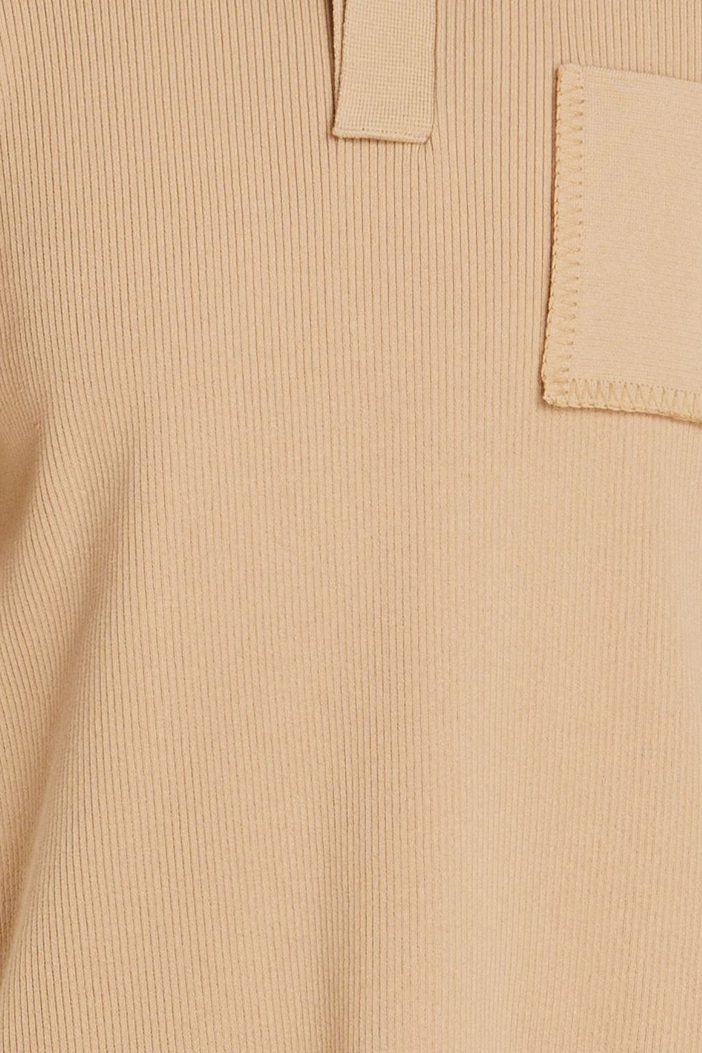 JACQUEMUS Baunhila ribbed cotton polo shirt