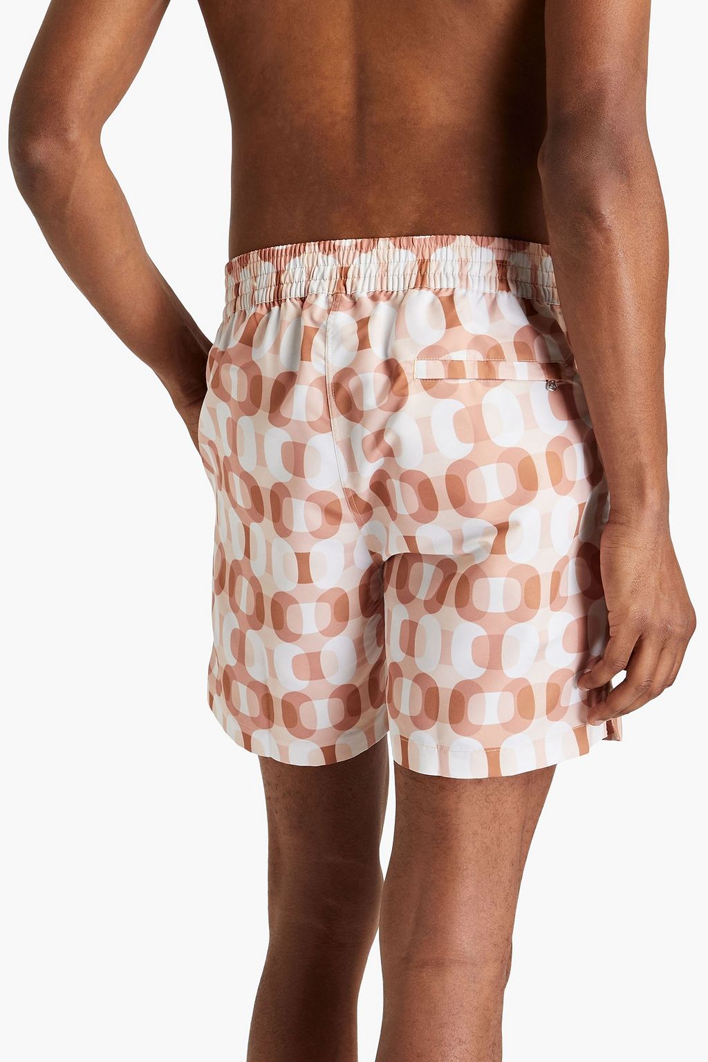 FRESCOBOL CARIOCA Short-length printed swim shorts