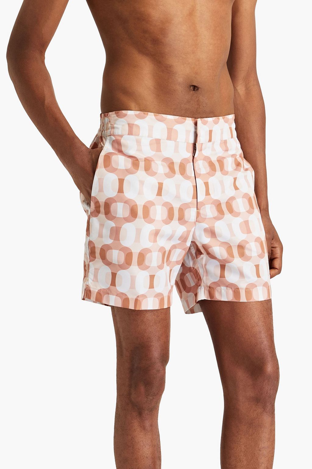 FRESCOBOL CARIOCA Short-length printed swim shorts
