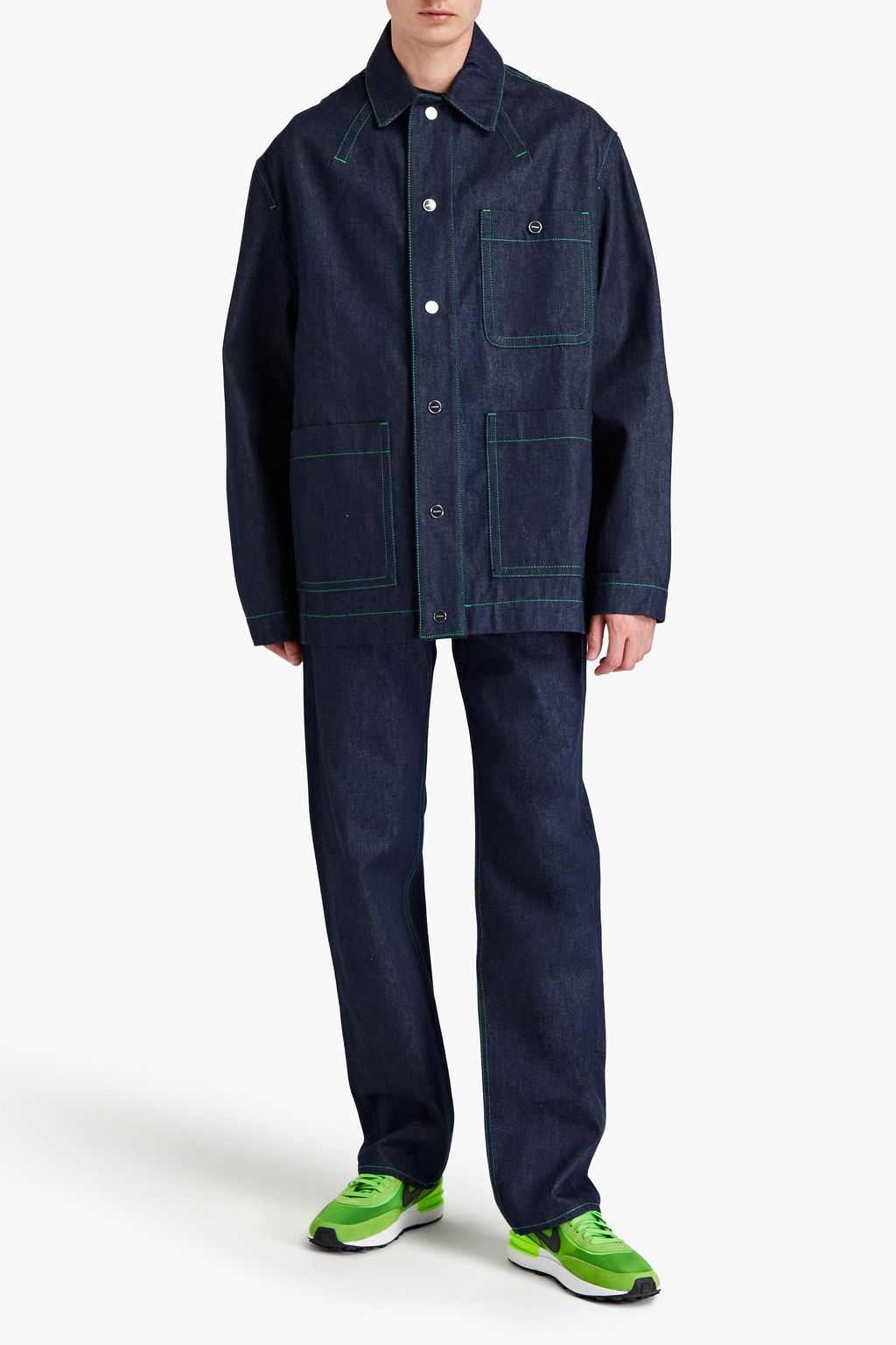 JACQUEMUS De Nimes oversized denim jacket | THE OUTNET