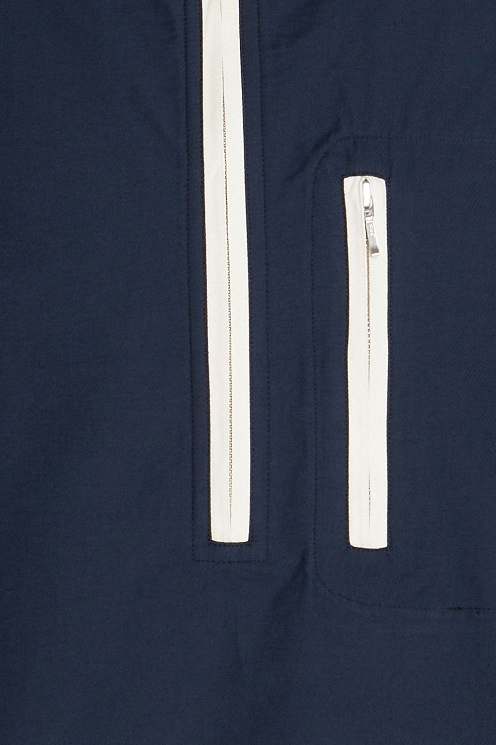 JACQUEMUS Le Haut Vanilla Jacke aus Twill aus einer Baumwollmischung mit halblangem Reißverschluss