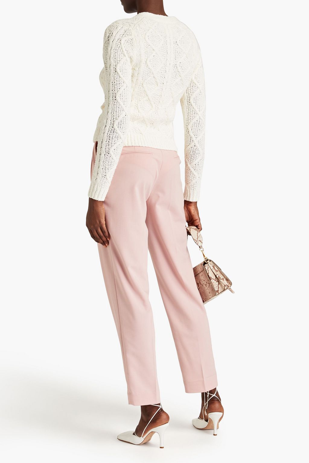 REMAIN BIRGER CHRISTENSEN Casandra cable-knit cotton-blend cardigan