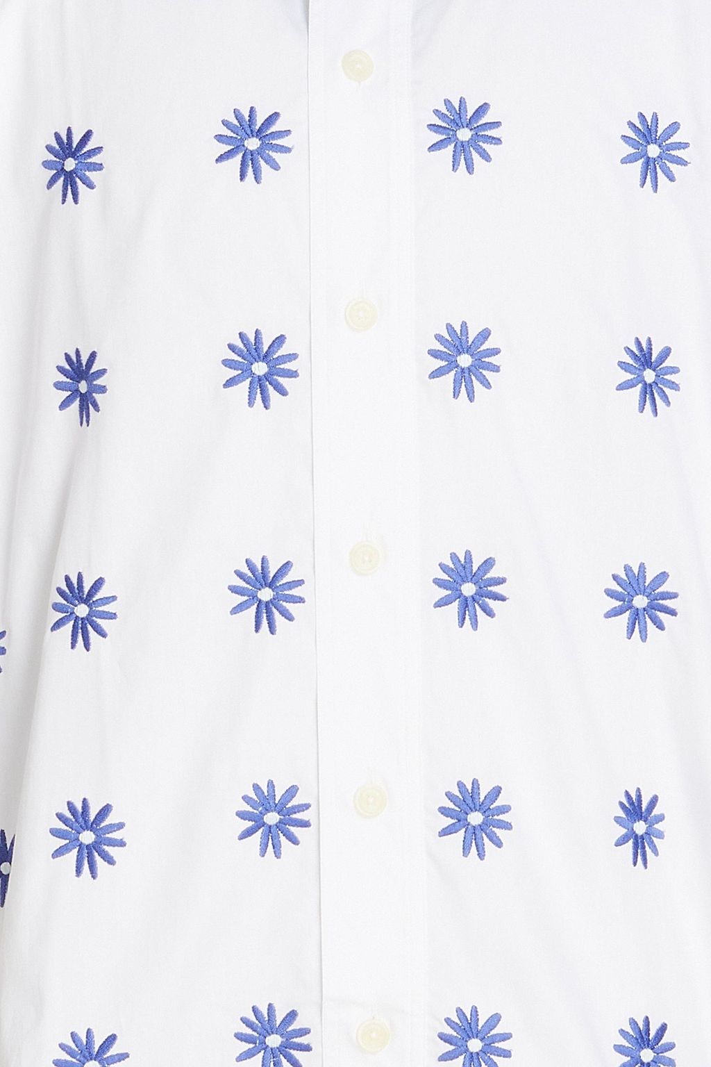 JACQUEMUS Moisson embroidered cotton-blend poplin shirt