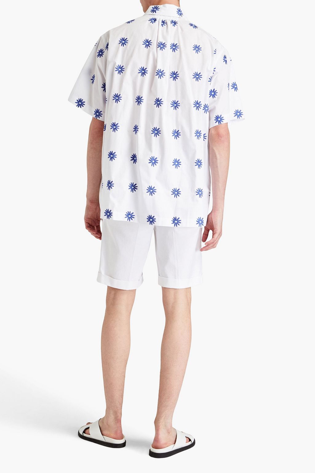 JACQUEMUS Moisson embroidered cotton-blend poplin shirt