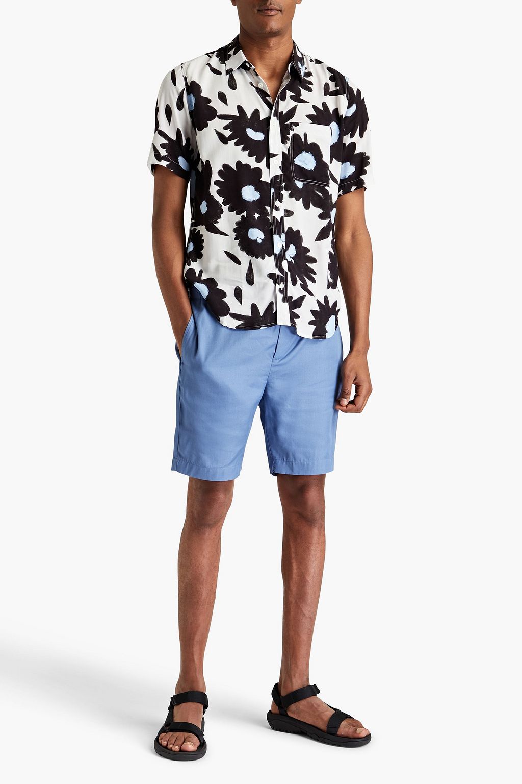 JACQUEMUS Appliquéd checked woven shirt