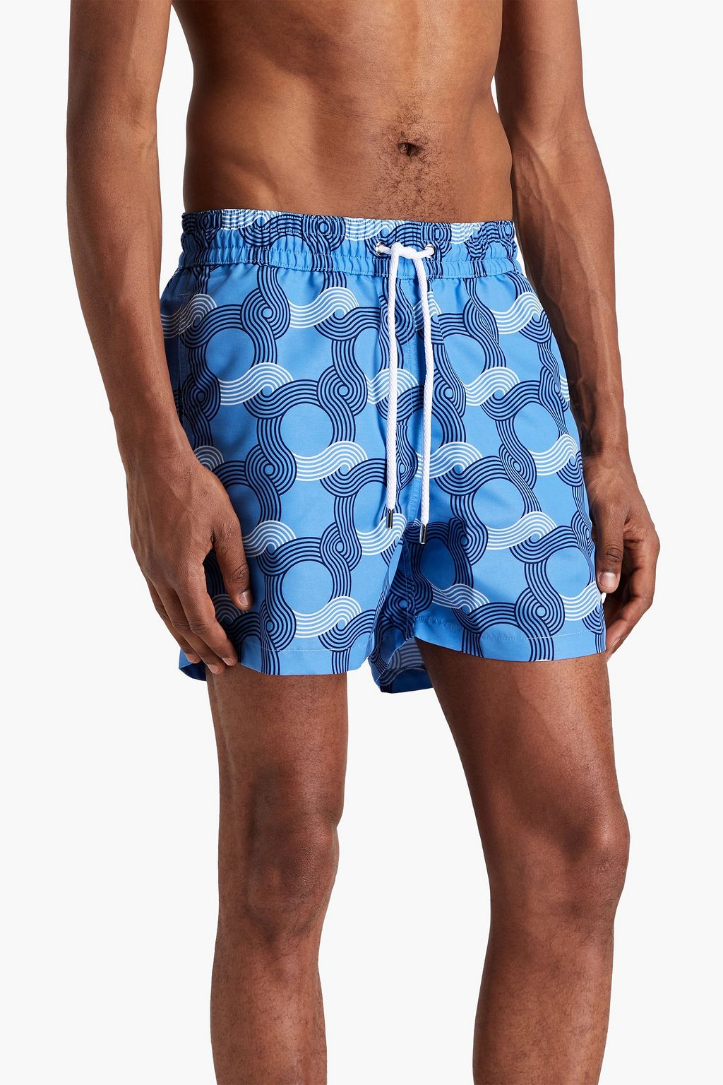 FRESCOBOL CARIOCA Short-length printed swim shorts