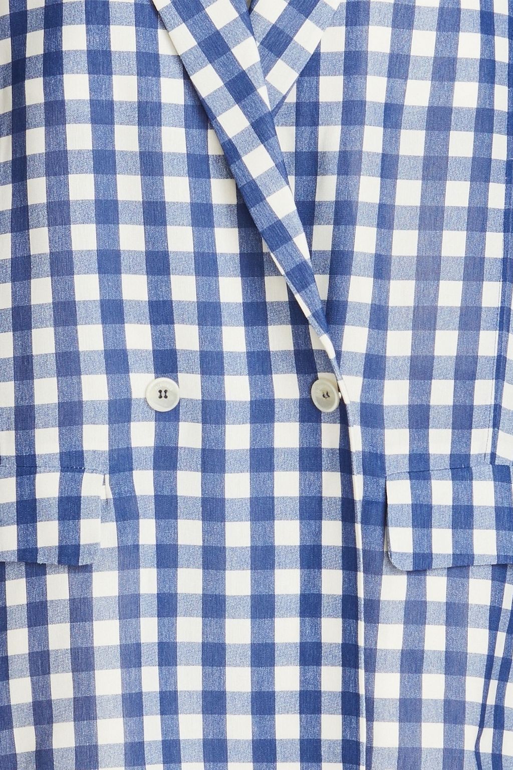 JACQUEMUS Marino double-breasted gingham woven blazer