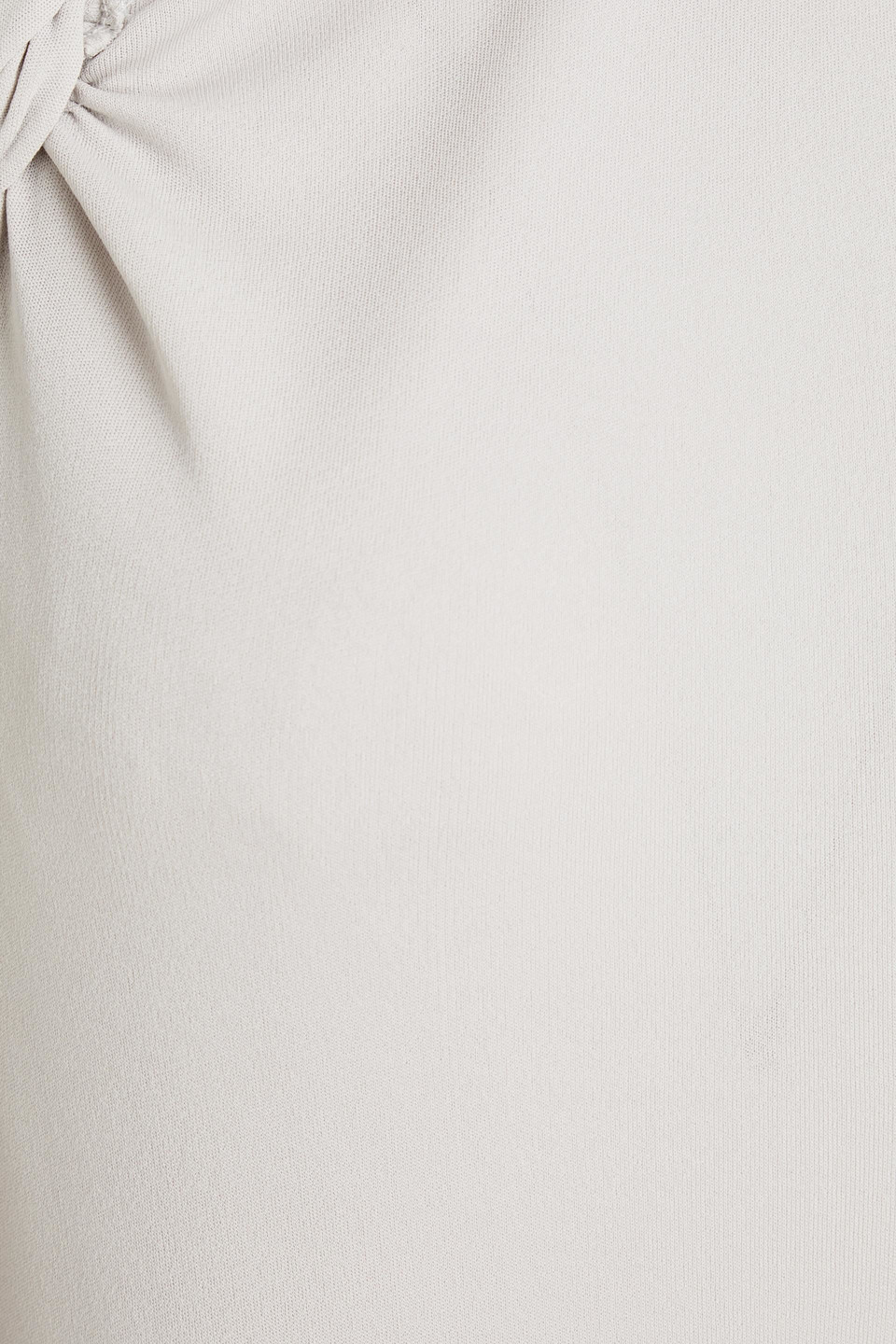 Jacquemus Nodi Cutout Knotted Stretch-jersey Bodysuit In Stone