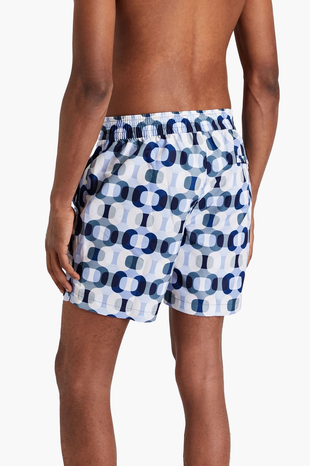 FRESCOBOL CARIOCA Short-length printed swim shorts