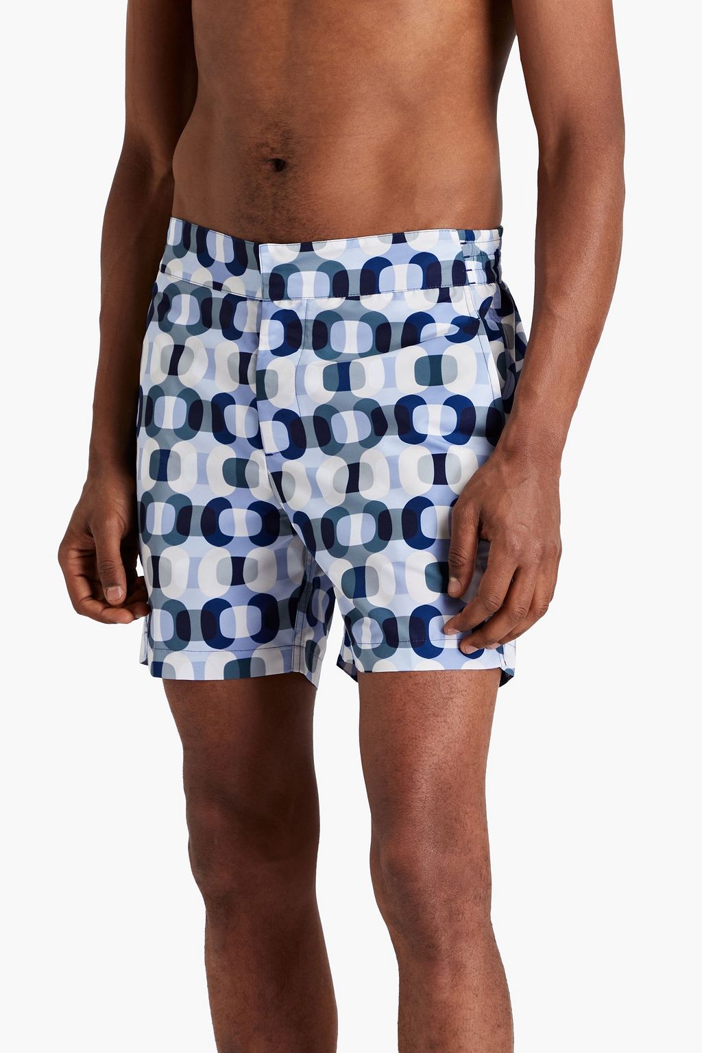 FRESCOBOL CARIOCA Short-length printed swim shorts