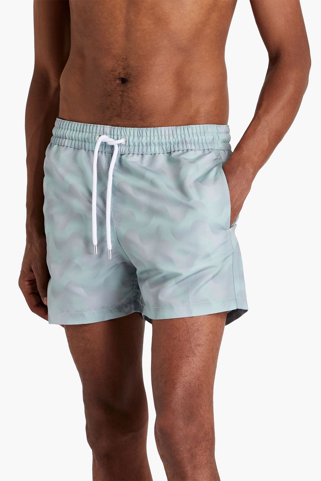 FRESCOBOL CARIOCA Short-length printed swim shorts