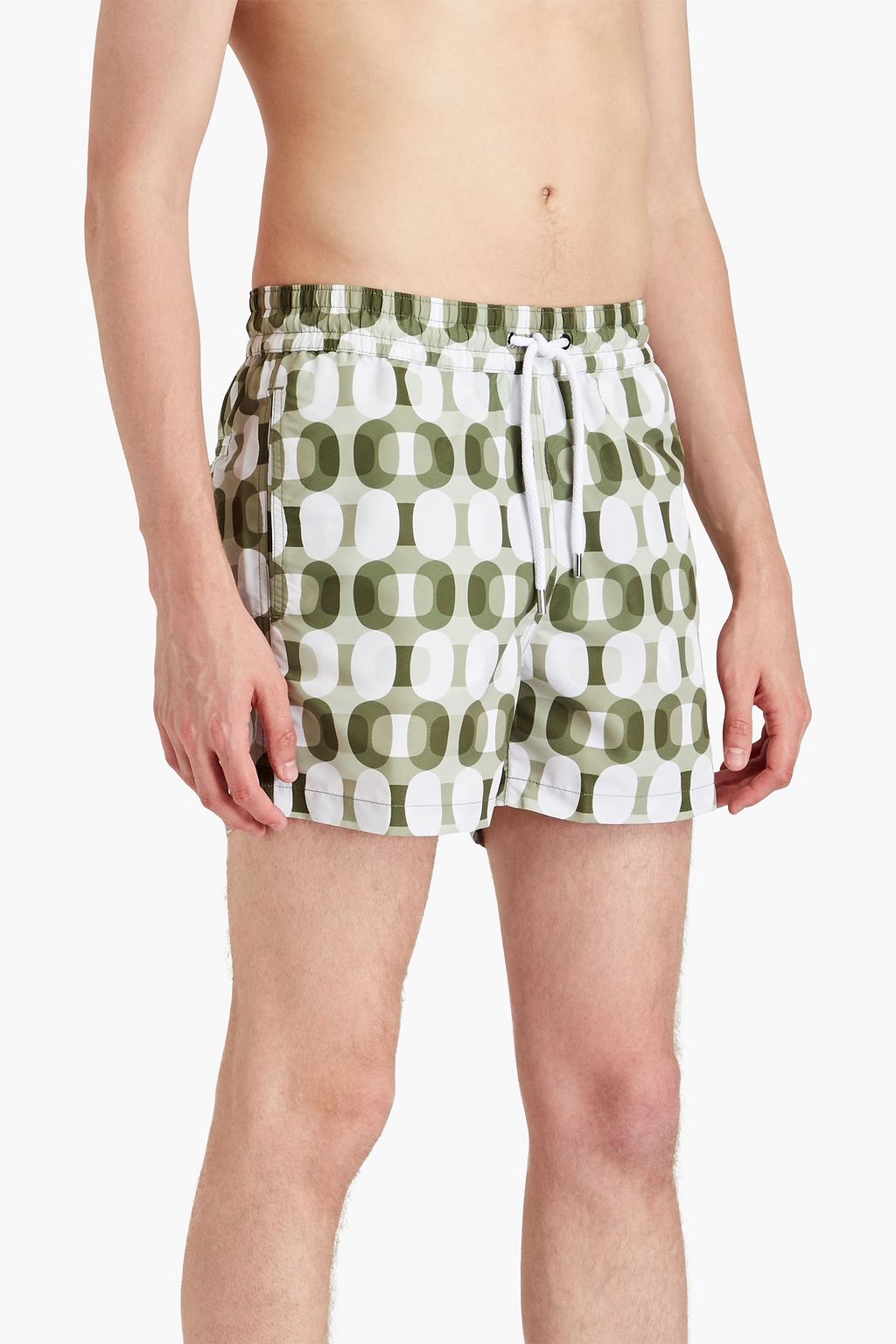FRESCOBOL CARIOCA Short-length printed swim shorts