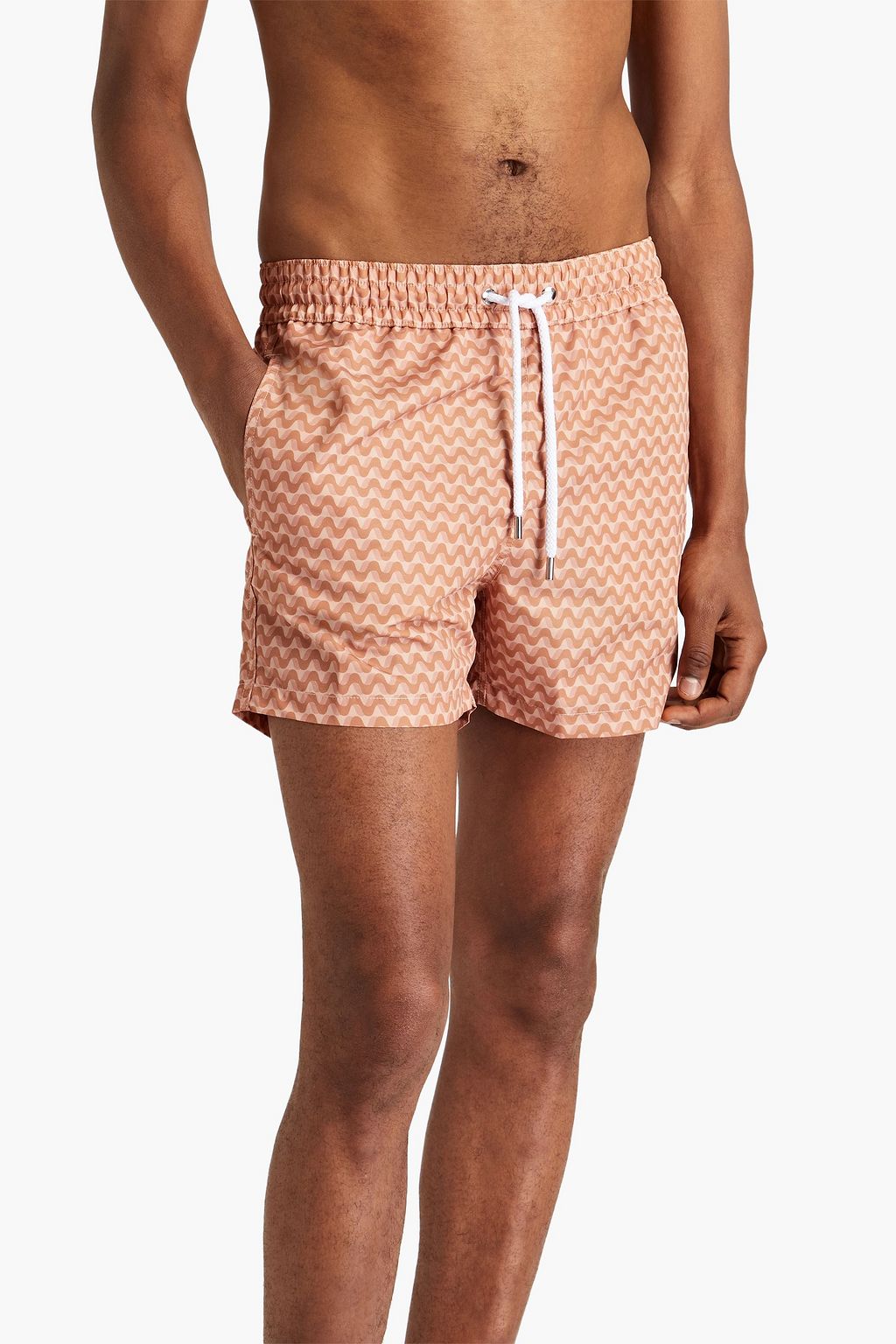 FRESCOBOL CARIOCA Short-length printed swim shorts