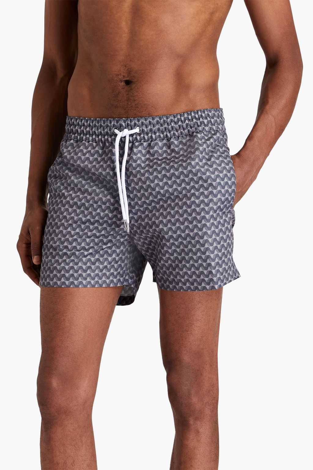 FRESCOBOL CARIOCA Short-length printed swim shorts
