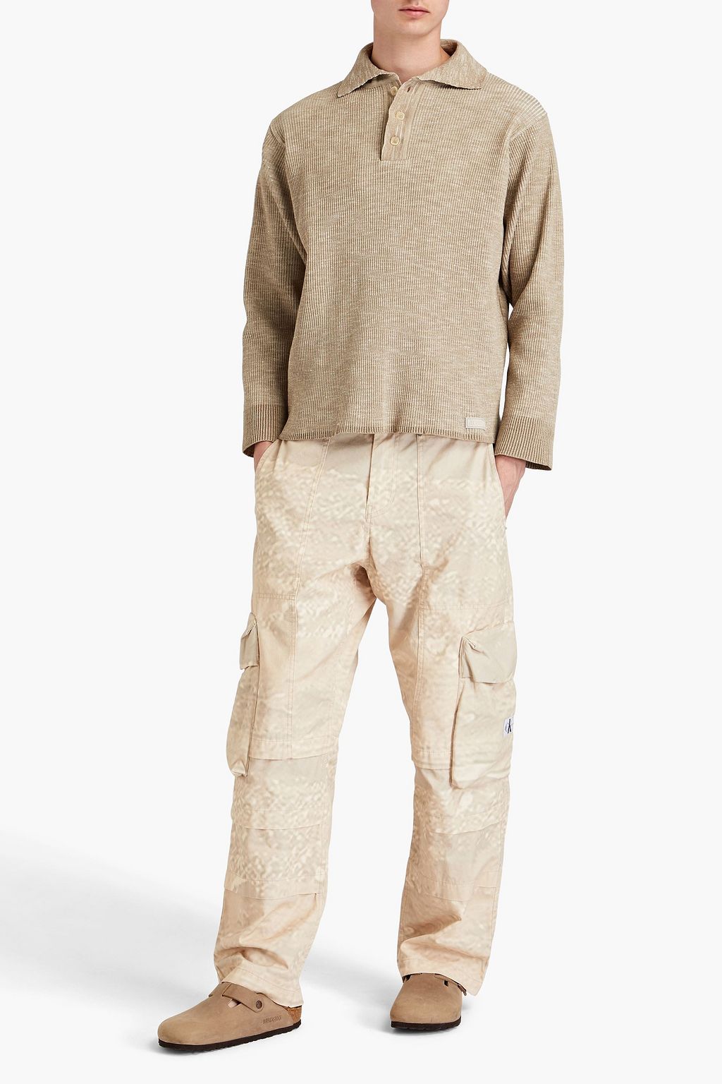 JACQUEMUS Teramo Pullover aus einer gerippten Baumwollmischung mit Polokragen