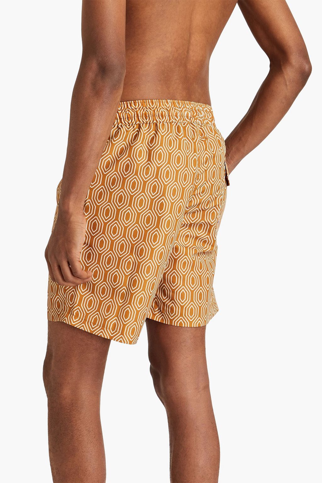 FRESCOBOL CARIOCA Mid-length printed swim shorts