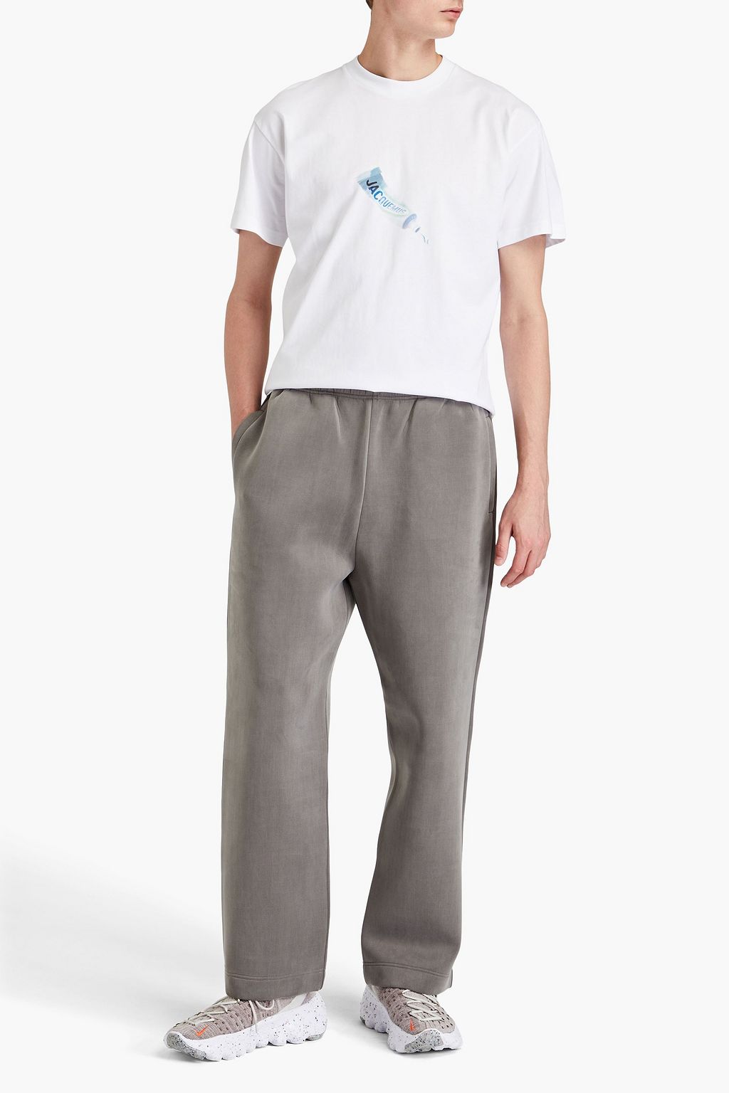 JACQUEMUS Guimauve cupro-blend scuba track pants