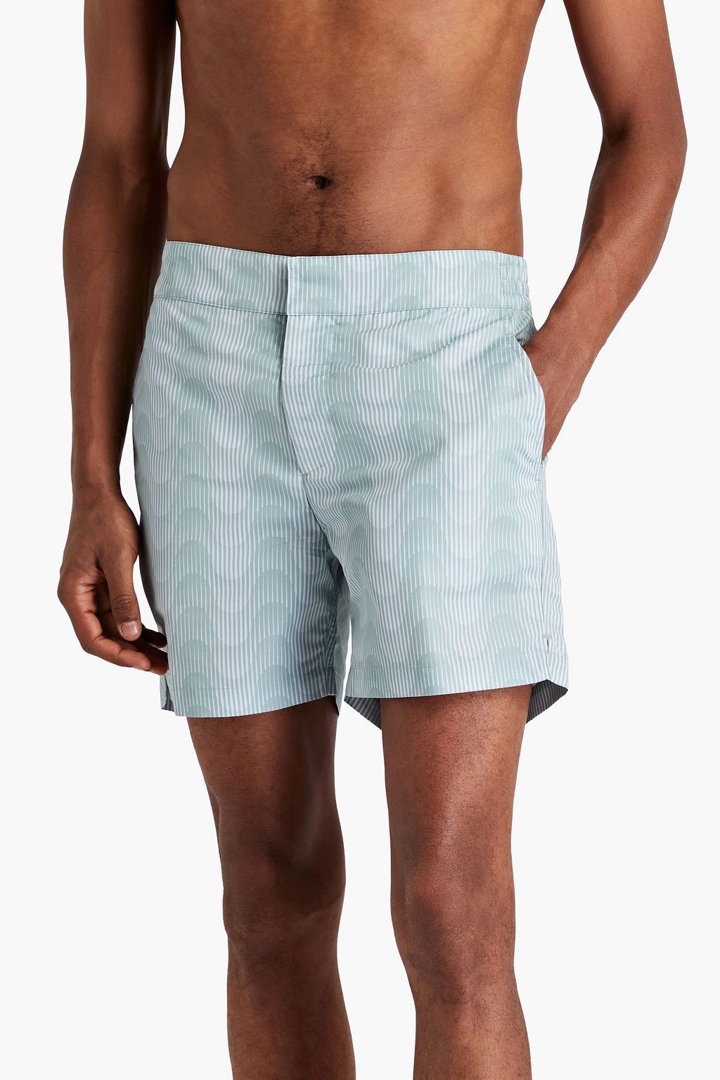 FRESCOBOL CARIOCA Short-length printed swim shorts