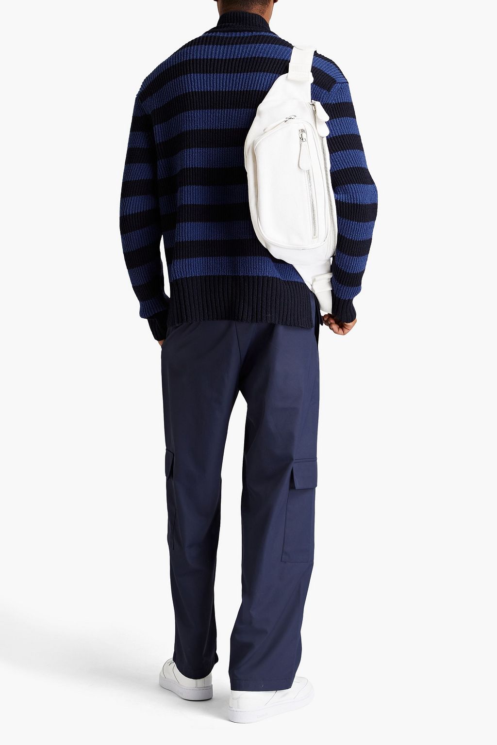 JACQUEMUS Rayures striped ribbed-knit turtleneck sweater