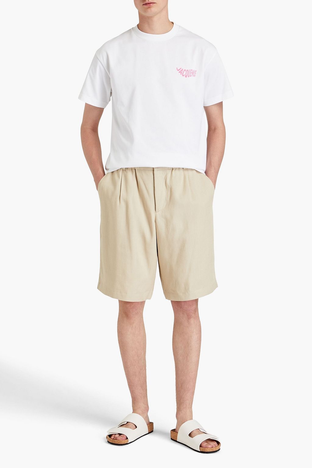 JACQUEMUS 織地 チノショートパンツ