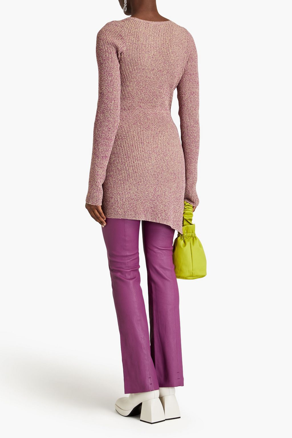 REMAIN BIRGER CHRISTENSEN تونيك من نسيج محبوك بتصميم مضلع غير متماثل