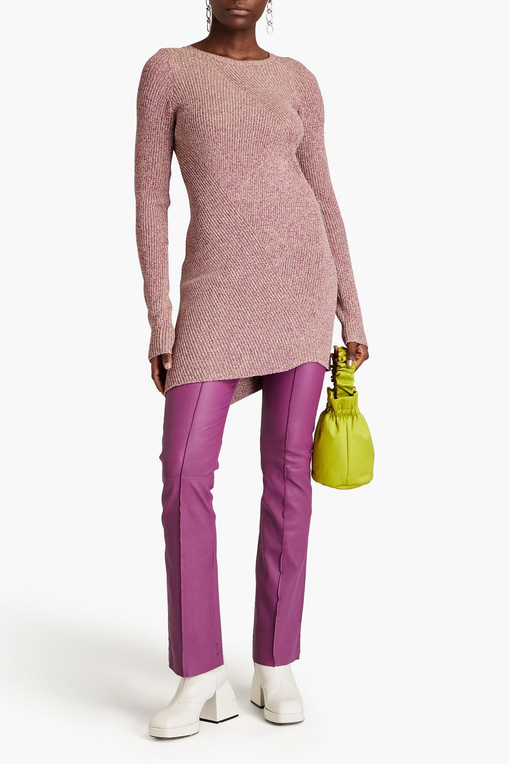 REMAIN BIRGER CHRISTENSEN تونيك من نسيج محبوك بتصميم مضلع غير متماثل