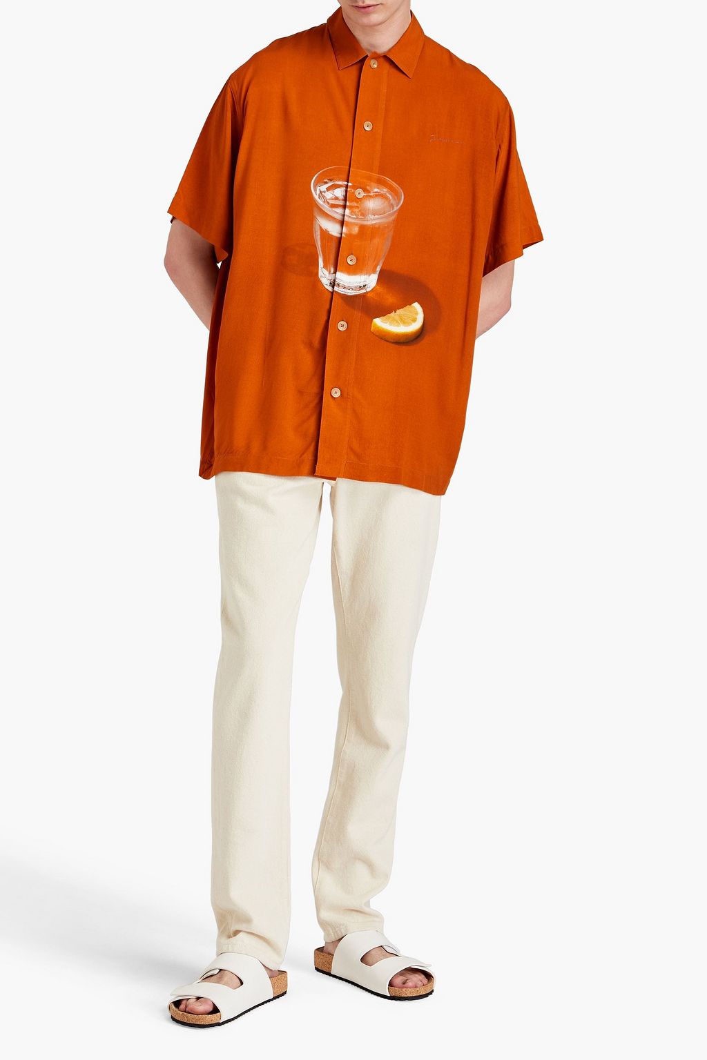 JACQUEMUS Moisson printed voile shirt