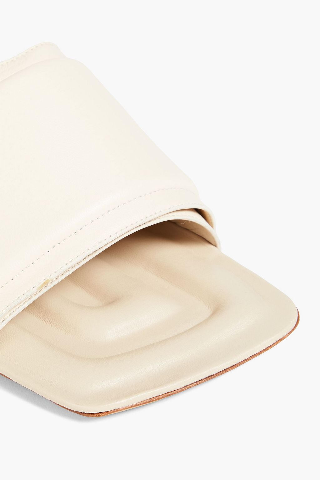 JACQUEMUS Piscine padded leather mules