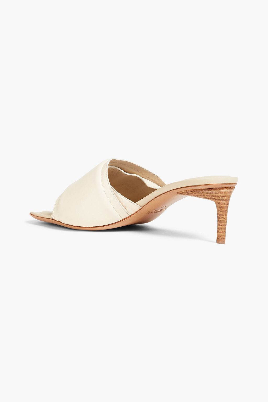 JACQUEMUS Piscine padded leather mules