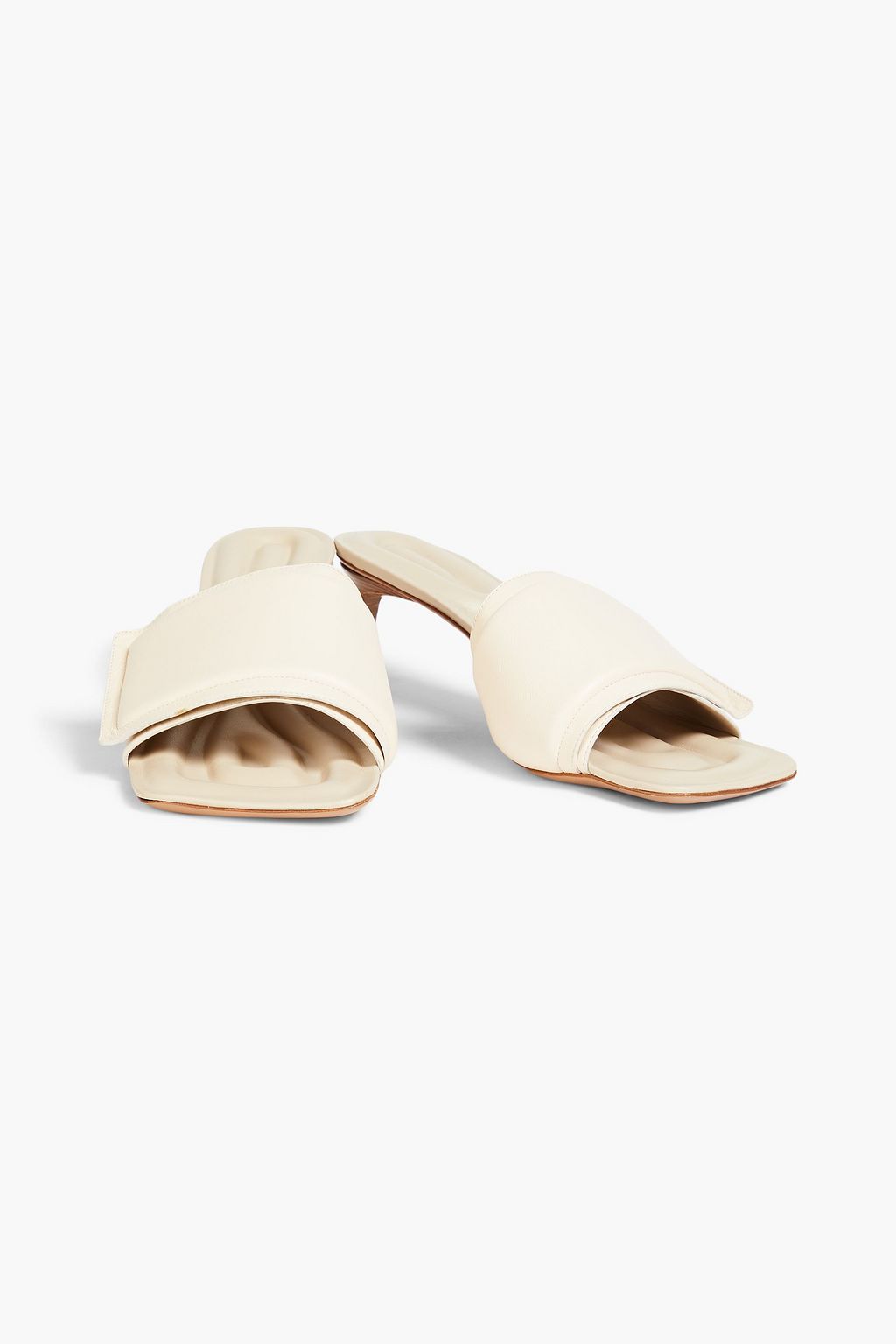 JACQUEMUS Piscine padded leather mules