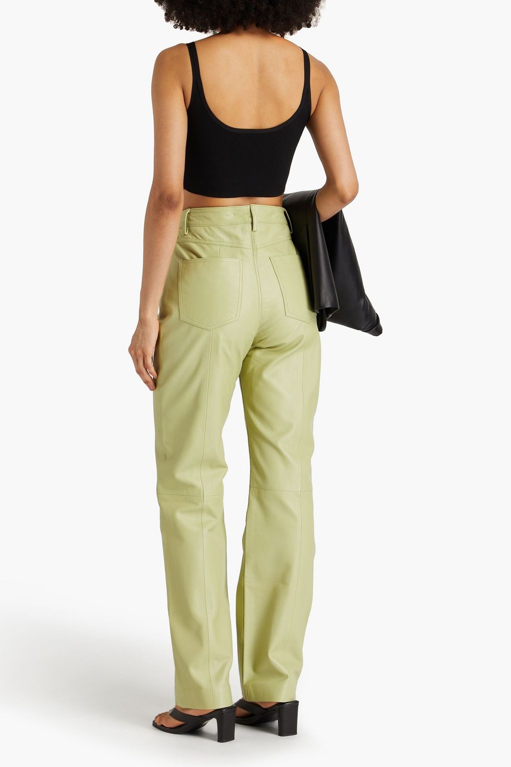 REMAIN BIRGER CHRISTENSEN レザー ストレートレッグパンツ