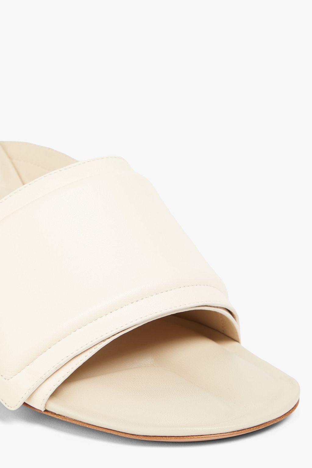 JACQUEMUS 레 뮬 아쿠아 패딩 가죽 뮬