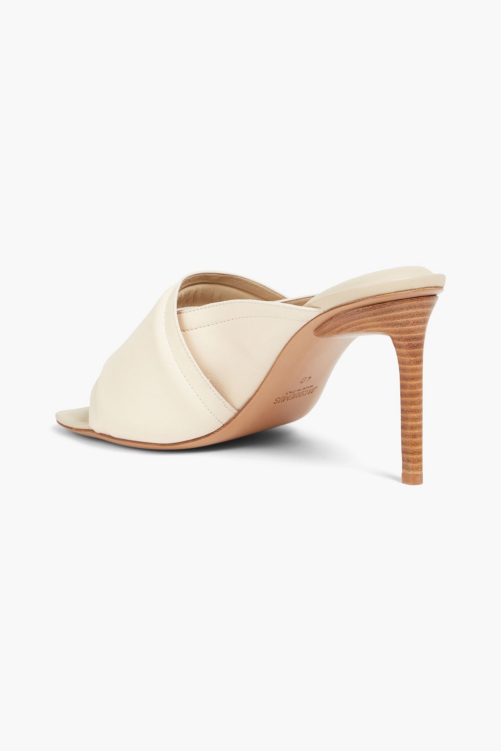 JACQUEMUS 레 뮬 아쿠아 패딩 가죽 뮬