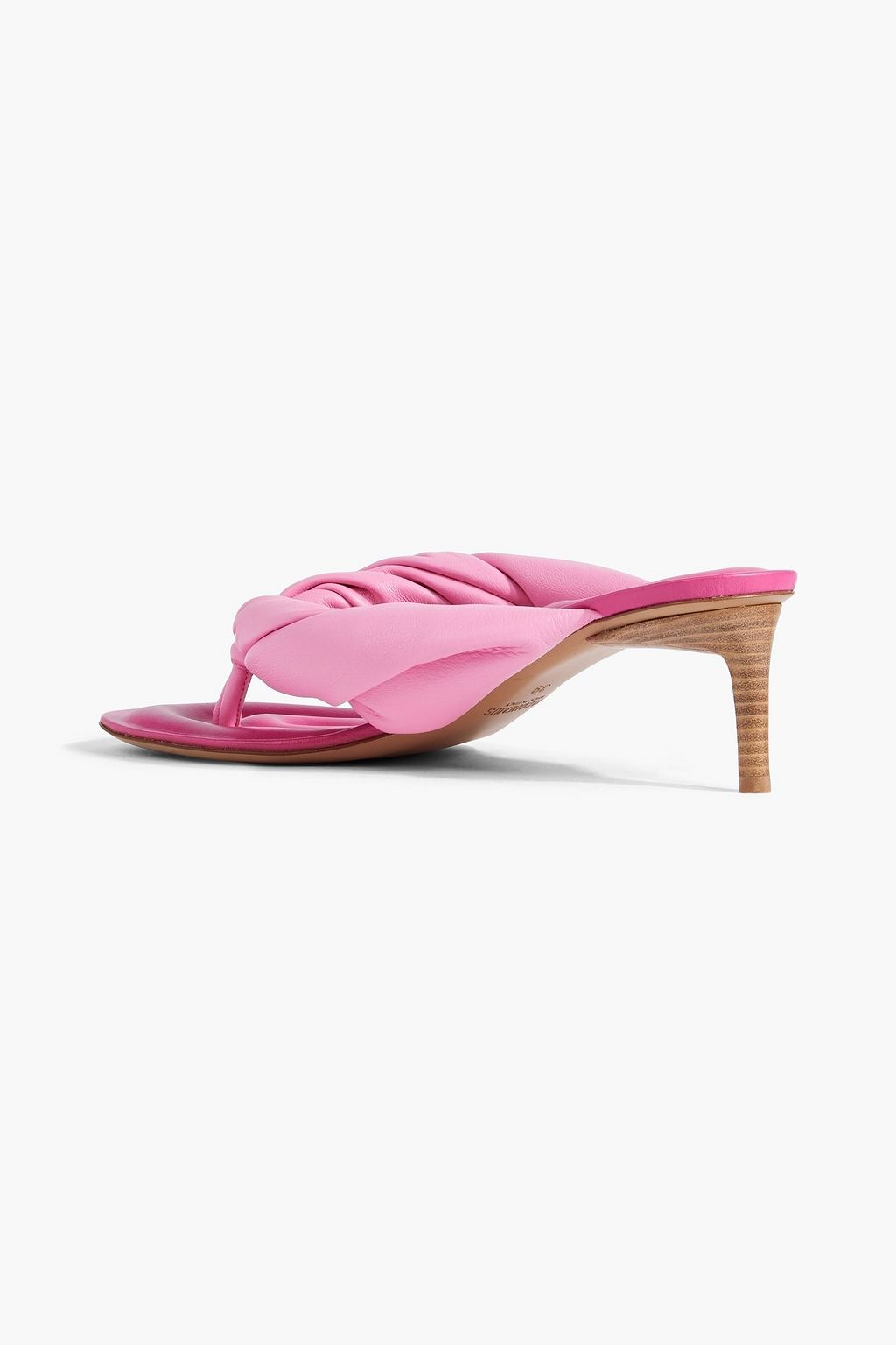 JACQUEMUS Mari twisted padded leather sandals