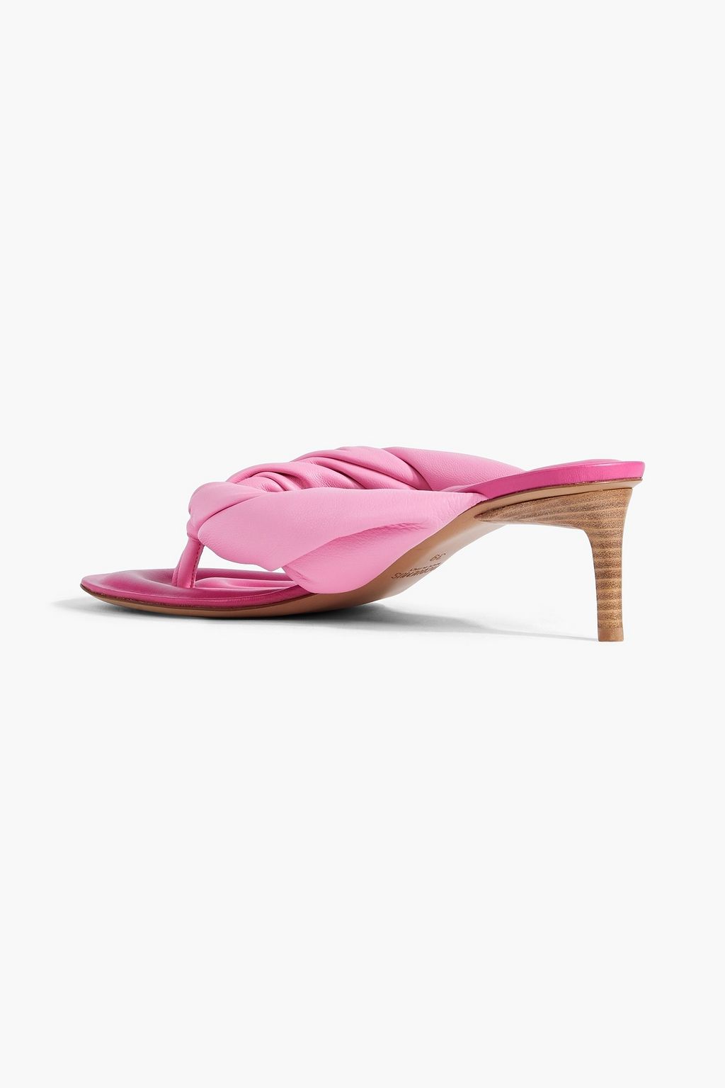 JACQUEMUS Mari twisted padded leather sandals | THE OUTNET